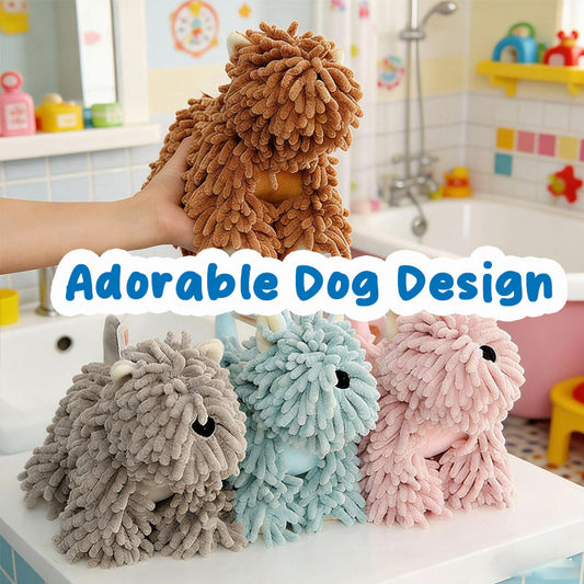Chenille Animal Hand Towels