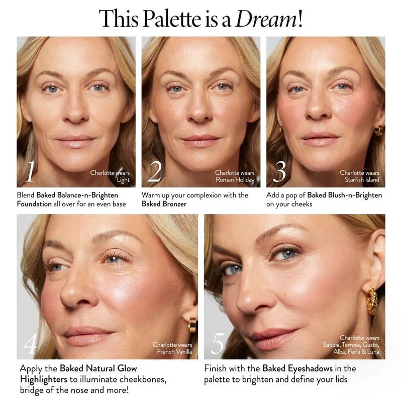 (🎁Last Day 49% OFF)🔥Baked Starter Kit - Tuscan Dreams includes Baked Multicolor Eyeshadow Palette