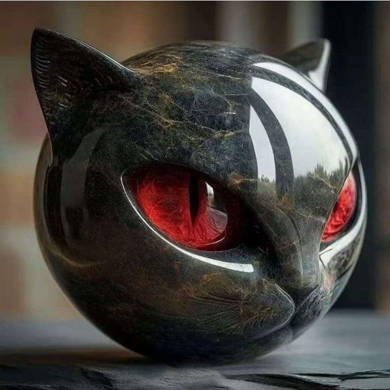 🔥LAST DAY 50% OFF - Stately home accent & sophisticated contemporary masterpiece - Opulent black cat sculpture