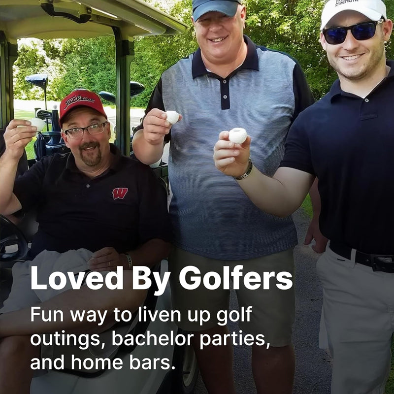 ⏳Siste dag med rabatt – Kreativt shotglass i golfballdesign