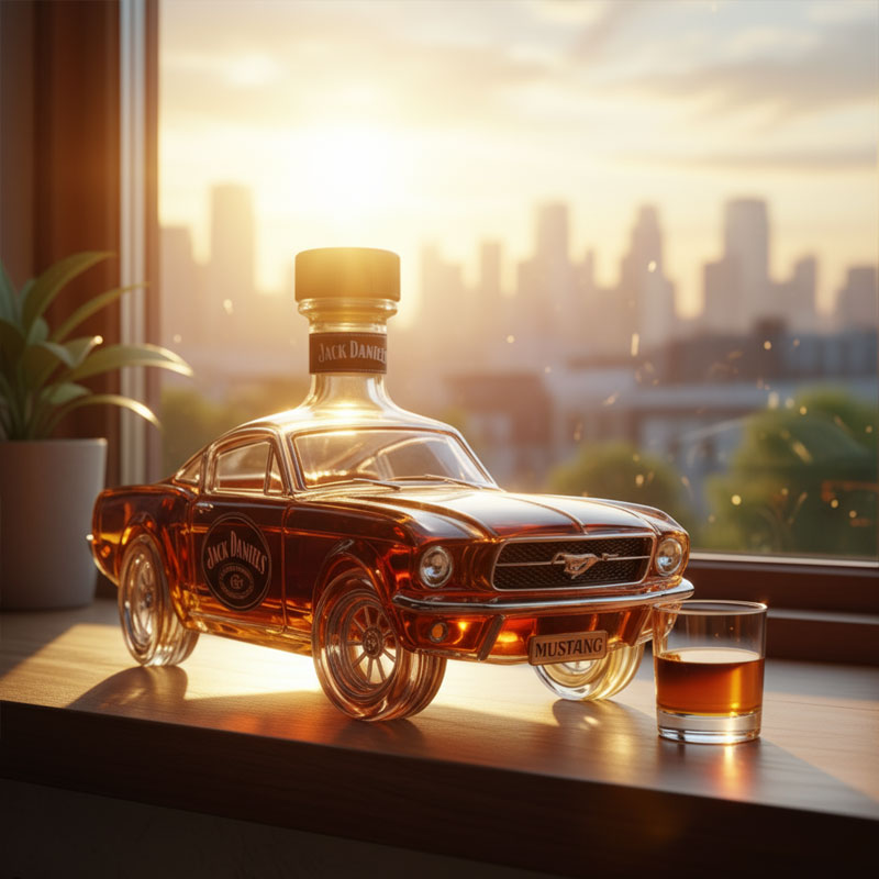 Police Car Whiskey Bottle