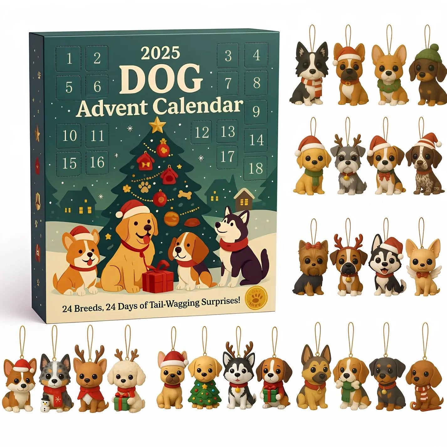 🔥Last Day 49% OFF - Dog Advent Calendar 2025🎄