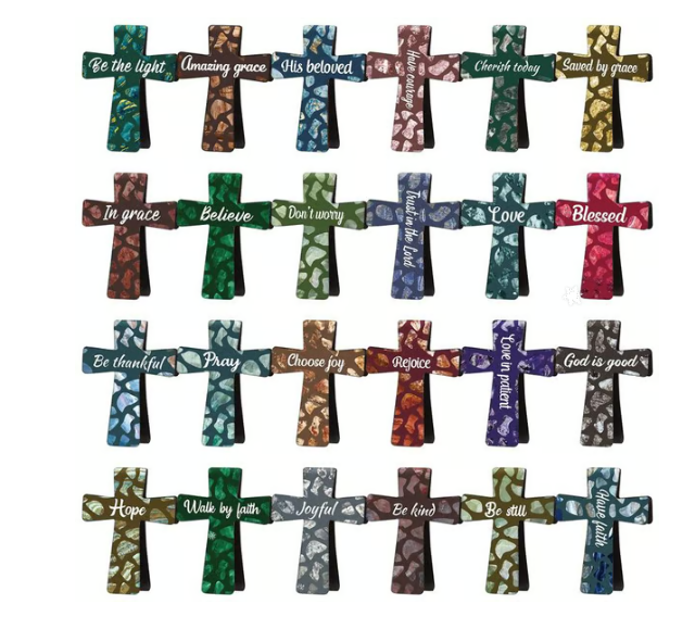 🔥LAST DAY 50% OFF -📖12 Pcs Magnetic Cross Bookmarks Gifts for Bible Study, Readers, Teachers, Students🌸✝️