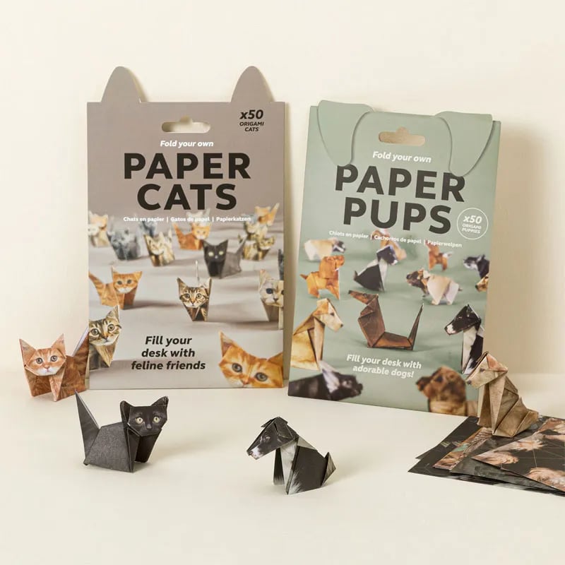 50 Pcs DIY Paper Cats Craft Kit