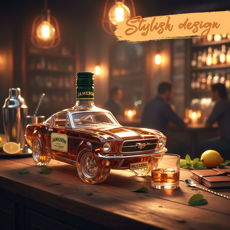 Police Car Whiskey Bottle