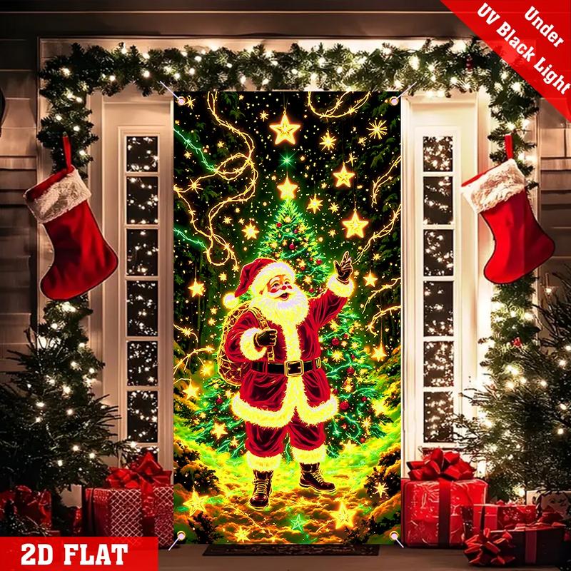 🏆Flash Sale⚡50K+ SOLD! Almost Gone-💥Fluorescent Christmas Door Cover Party Banner