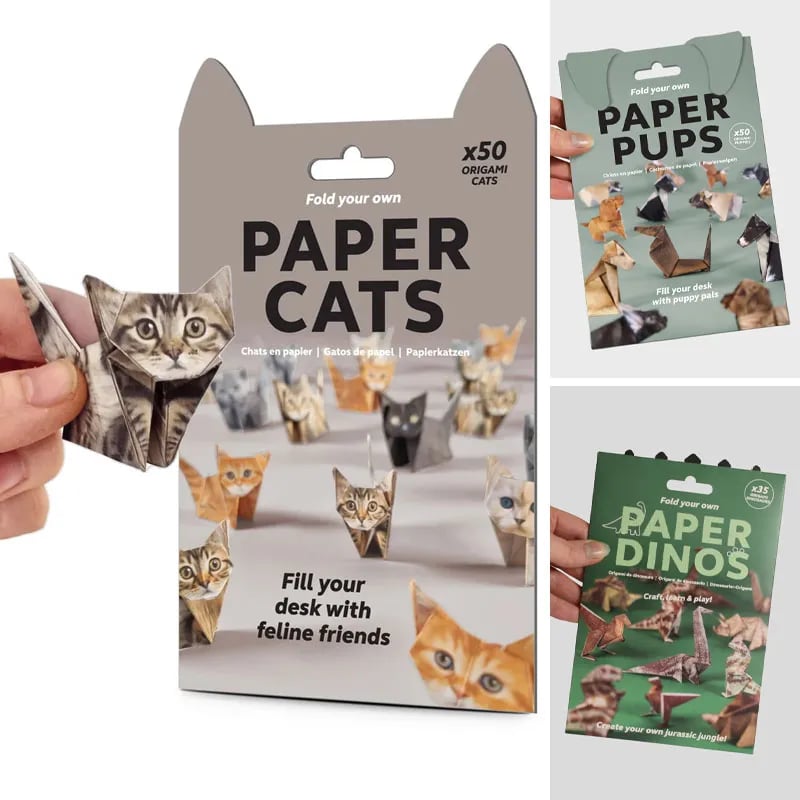 50 Pcs DIY Paper Cats Craft Kit