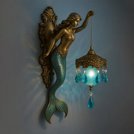 Vintage wall lamp with fairy wings