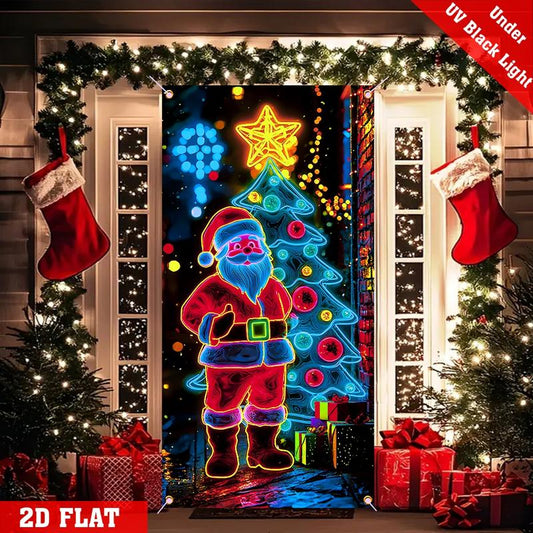 🏆Flash Sale⚡50K+ SOLD! Almost Gone-💥Fluorescent Christmas Door Cover Party Banner