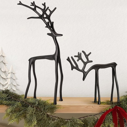 🔥Christmas sale 49%🦌Black Reindeer Statue