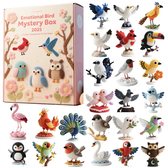 Emotional Bird Mystery Box 2025 – Crochet DIY Kit